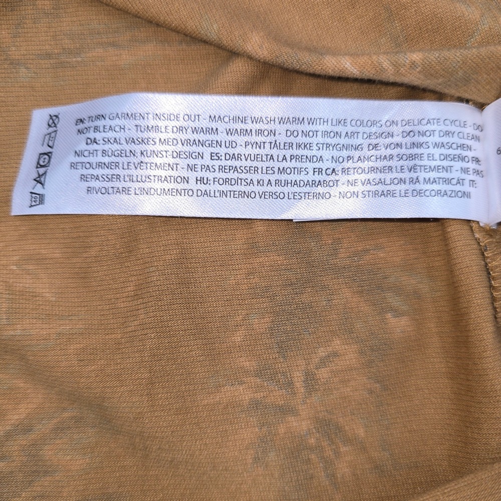 Ariat Mens Retro Button Down Shirt S Modern Slim SS Mocha Tropical Palm Tree NWT - Picture 9 of 11